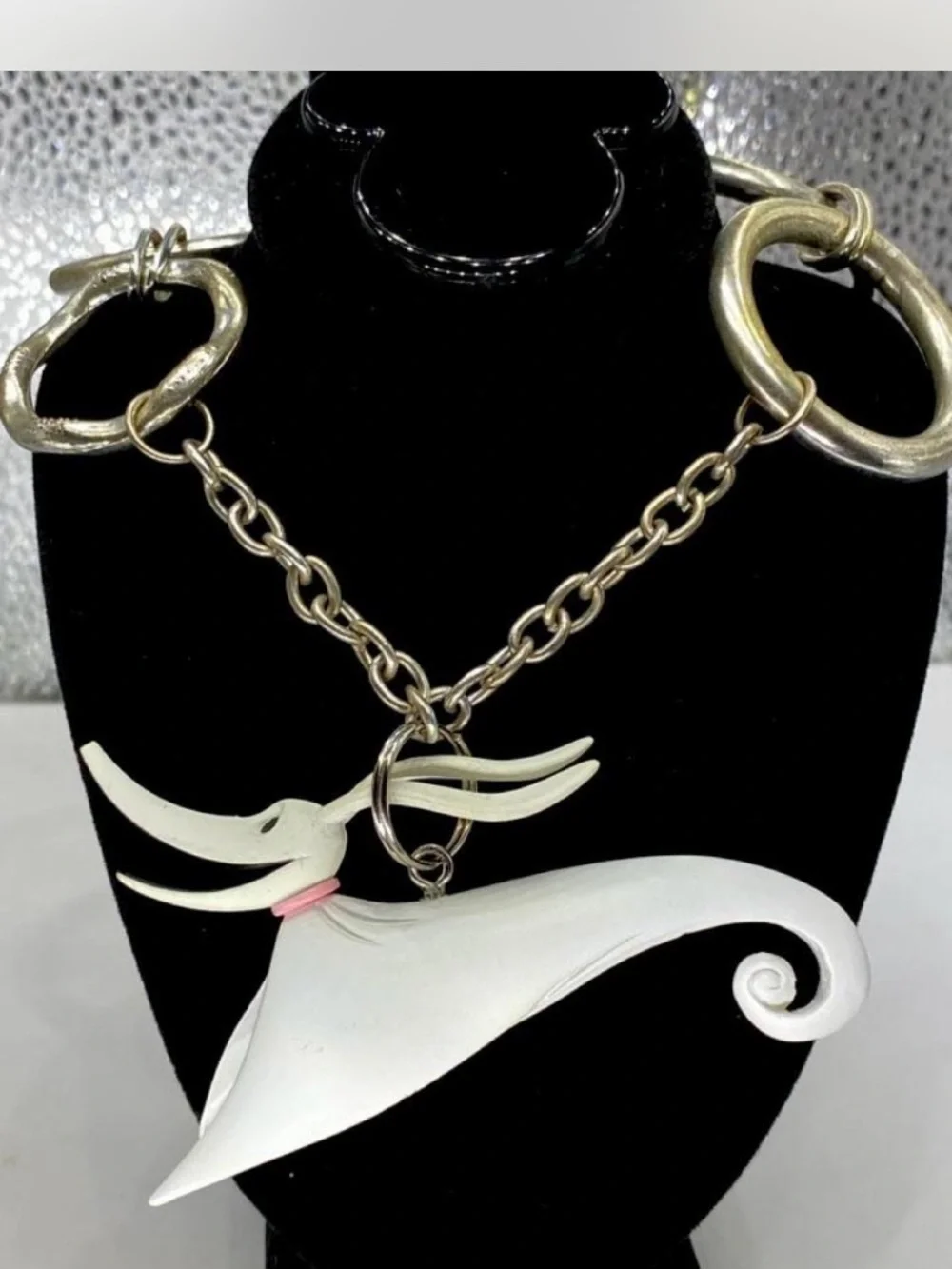 Disney *** Custom ^^^ A Nightmare before Christmas Charm” Hallmark “ Necklace *